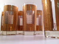 Load image into Gallery viewer, Pasinski Signed Mid-Century 22-Karat Gold Highball Glasses (Set of 8)
