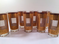 Load image into Gallery viewer, Pasinski Signed Mid-Century 22-Karat Gold Highball Glasses (Set of 8)
