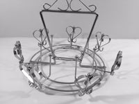 Load image into Gallery viewer, Vitreon Queen&#39;s Luster Mid-Century Roly Poly Set and Carrier (8 Glasses and Round Carrier)
