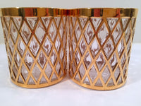 Load image into Gallery viewer, Imperial Glass Sekai Ichi 22-Karat Gold Mid-Century Old Fashion Glasses (Set of 2)

