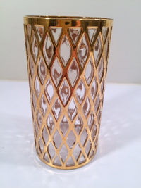 Load image into Gallery viewer, Imperial Glass Sekai Ichi 22-Karat Gold Mid-Century Highball Glass (Single Glass)
