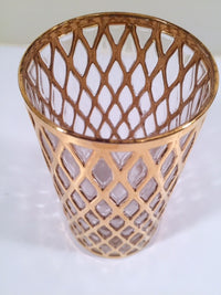 Load image into Gallery viewer, Imperial Glass Sekai Ichi 22-Karat Gold Mid-Century Highball Glass (Single Glass)

