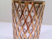 Load image into Gallery viewer, Imperial Glass Sekai Ichi 22-Karat Gold Mid-Century Highball Glass (Single Glass)
