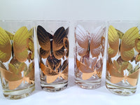 Load image into Gallery viewer, Fred Press Signed Mid-Century Butterfly Glasses (Set of 4)
