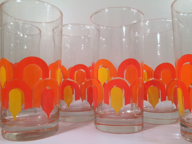 RETRO Vintage ATOMIC Juice Glass Set of 3.retro Kitchen. Groovy