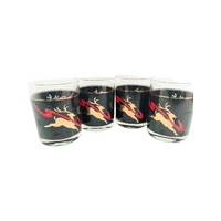 Load image into Gallery viewer, Culver Mid-Century Dasher Flying Reindeer Double Old Fashion Glasses (Set of 4)
