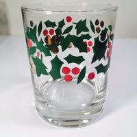 Load image into Gallery viewer, Libbey Vintage Holly &amp; Berry with Gold Rock Glasses (Set of 5)

