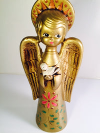 Load image into Gallery viewer, Vintage Golden Angel Figure
