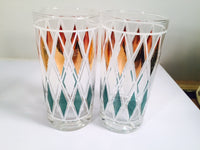 Load image into Gallery viewer, Classic Vintage Retro Blue - Gold and White Diamond Glasses (Set of 6)
