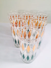 Load image into Gallery viewer, Classic Vintage Retro Blue - Gold and White Diamond Glasses (Set of 6)
