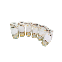 Load image into Gallery viewer, Culver Mid-Century Golden Swirl Highball Glasses (Set of 6)
