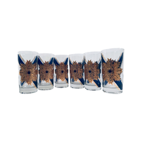 Load image into Gallery viewer, Fred Press Signed Mid-Century Royal Medallion Glasses (Set of 6)
