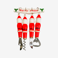 Load image into Gallery viewer, Vintage Handcrafted Santa 5-Piece Utility Bar Set
