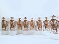 Load image into Gallery viewer, Federal Glass - Marc Bellaire - Beachcomber  design Collins Glasses (Set of 8)
