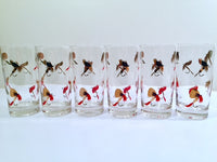 Load image into Gallery viewer, Mid-Century Signed Meth Fishing Lure Highball Glasses (Set of 6)
