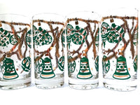 Load image into Gallery viewer, Norman Wolff Co Mid-Century Red and Green Christmas Garland Glasses (Set of 8)
