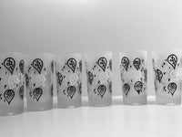 Load image into Gallery viewer, Karoff Original Mid-Century Kant-Spill Drink-N-Snack Server Bar Set (Set of 6 with Wood Carrier)
