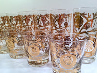 Load image into Gallery viewer, Vintage Christmas 22-Karat Gold Tree Branch and Ornaments Bar Set (Set of 13)
