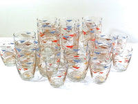Load image into Gallery viewer, Anchor Hocking Mid-Century Futuristic  18-Piece Bar Set
