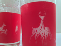 Load image into Gallery viewer, Libbey Mid-Century Reindeer Christmas Glasses - Rare Stock Pattern (Set of 8)
