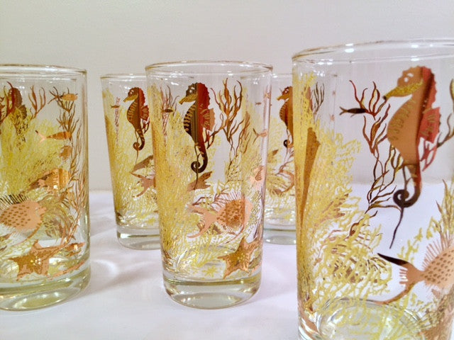 Gold Pint Glass Set - Bar Glasses - Talking Out of Turn