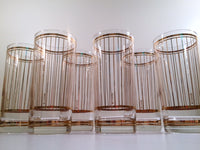 Load image into Gallery viewer, Culver Signed Mid-Century Devon 22-Karat Gold Glasses (Set of 6)
