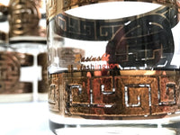 Load image into Gallery viewer, Pasinski Signed Mid-Century Medieval Asian Key Design Old Fashion Glasses (Set of 6)
