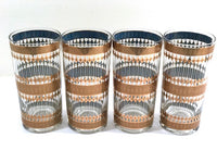 Load image into Gallery viewer, Culver Signed Mid-Century Barcelona 22-Karat Gold Highball Glasses (Set of 4)

