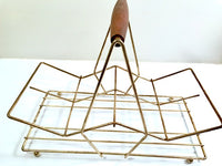 Load image into Gallery viewer, Mid-Century Retro Rectangles Glasses With Carrier (Set of 8)
