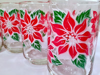 Load image into Gallery viewer, Libbey Vintage Poinsettia Glasses (Set of 6)
