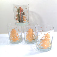 Load image into Gallery viewer, Georges Briard Signed Golden Christmas Tree Double Old Fashion Glasses (Set of 4)
