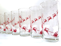 Load image into Gallery viewer, Mid Century Up-Up and Away Highball Glasses (Set of 6)
