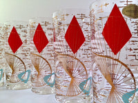 Load image into Gallery viewer, Washington Glass Mid-Century Atomic Glasses (Set of 8)
