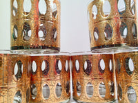 Load image into Gallery viewer, Culver - Signed Mid-Century Pisa 22-Karat Gold Low-Ball Rock Glasses (Set of 6)
