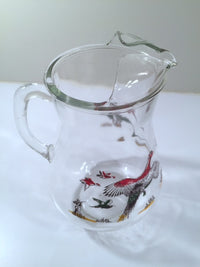 Load image into Gallery viewer, Hazel Atlas Mid-Century Pheasant Milk-Juice Pitcher
