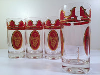 Load image into Gallery viewer, Fred Press Signed Mid-Century Grapes of Wrath Glasses (Set of 4)
