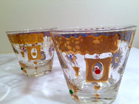 Load image into Gallery viewer, Culver Mid-Century 22-Karat Gold Charm Bracelet Old Fashion Glasses (Set of 5)
