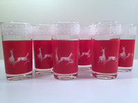 Load image into Gallery viewer, Libbey Mid-Century Reindeer Christmas Glasses - Rare Stock Pattern (Set of  6)
