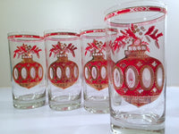 Culver, Signed Vintage Mid-Century Barware, Santa Joy Christmas High -  Abigail Fox Designs