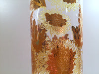 Load image into Gallery viewer, Bartlett Collins Mid-Century Golden Chrysanthemums 8-Piece Set (4 Tall Collins Glasses, 4 Double Shot Glasses)
