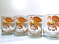 Load image into Gallery viewer, Georges Briard Signed Angels We have Heard on High Double Old Fashion Glasses (Set of 4)
