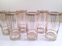 Load image into Gallery viewer, Culver Signed Mid-Century Devon 22-Karat Gold Glasses (Set of 6)
