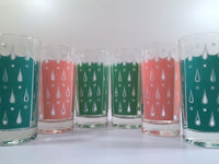 Load image into Gallery viewer, Fred Press - Signed Mid-Century Raindrop Set (6 Glasses)

