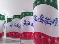 Load image into Gallery viewer, Libbey - Mid-Century Retro Up Up and Away Glasses with Original Box (Set of 8)
