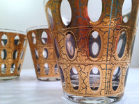 Load image into Gallery viewer, Culver - Signed Mid-Century Pisa 22-Karat Gold Low-Ball Rock Glasses (Set of 4)
