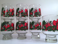 Load image into Gallery viewer, Mid-Century Vintage Christmas Glasses (Set of 7)
