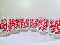 Load image into Gallery viewer, Libbey Vintage Poinsettia Glasses (Set of 6)
