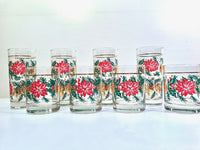 Load image into Gallery viewer, Culver Signed Mid-Century 8-Piece Christmas Cocktail Set
