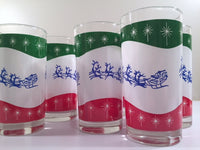 Load image into Gallery viewer, Libbey - Mid-Century Retro Up Up and Away Glasses with Original Box (Set of 8)
