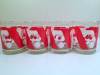 Load image into Gallery viewer, M.W. Periscope Mid-Century Mod Santa Double Old Fashion Glasses (Set of 4)

